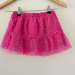 Baby Gap Pink And Silver Sparkly Tulle Skirt
